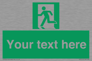 Custom Emergency Exit Left Sign